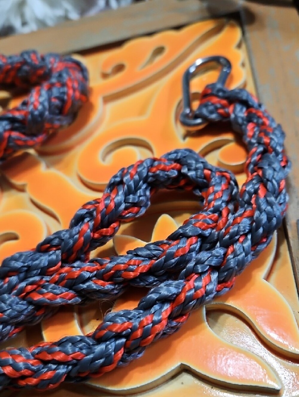 Hand Crafted Thick Paracord Dog Training Leash NEW - Picture 4 of 8